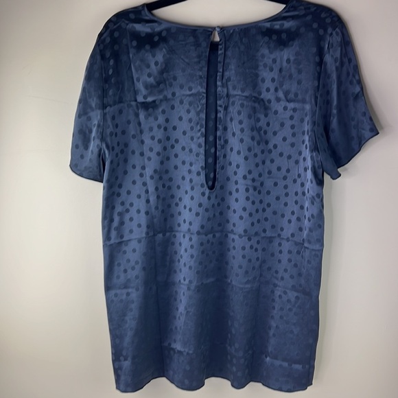 Aritzia Wilfred With Silk Short Sleeve Polka Dot Blouse - Picture 2 of 8